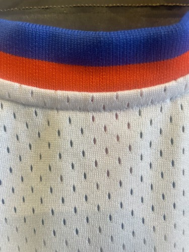 Patrick Ewing Ny Knicks Signed 1985 /86 Rookie M&N Swingman Jersey Auto Steiner