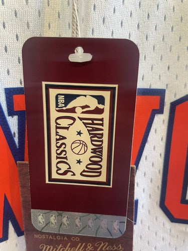 Patrick Ewing Ny Knicks Signed 1985 /86 Rookie M&N Swingman Jersey Auto Steiner
