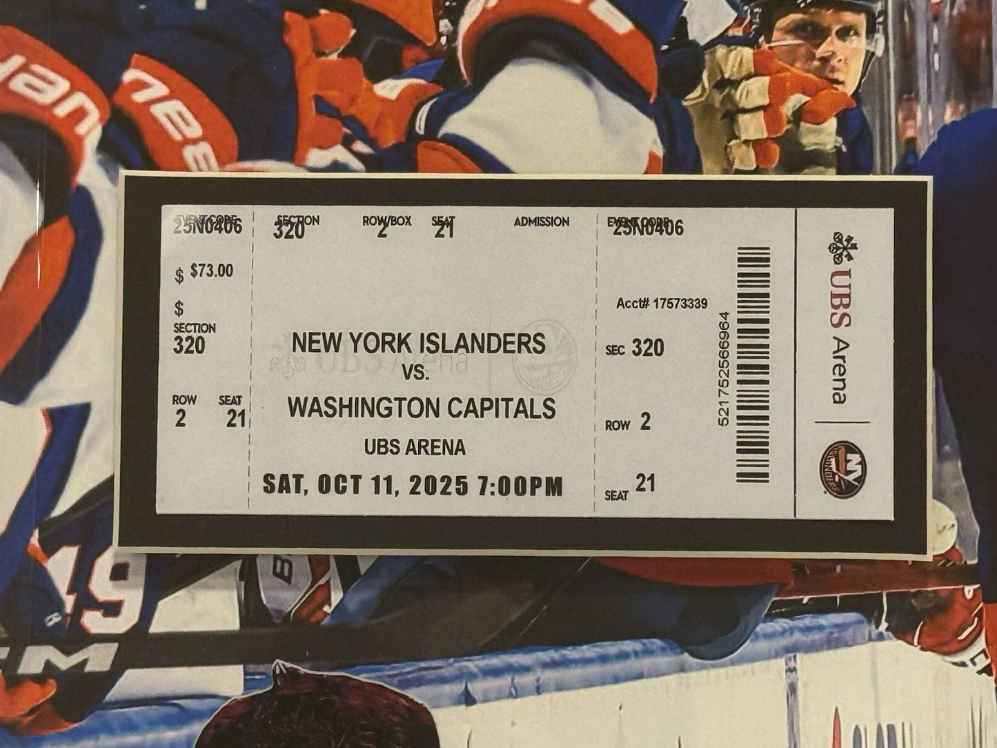 Matthew Schaefer Ny Islanders # 1 Pick Framed 3D Photo 22x22 First NHL Goal