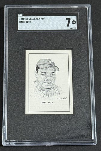 Babe Ruth 1950 Callahan HOF Baseball Card Sgc 7 NEAR MINT CENTERED YANKEES