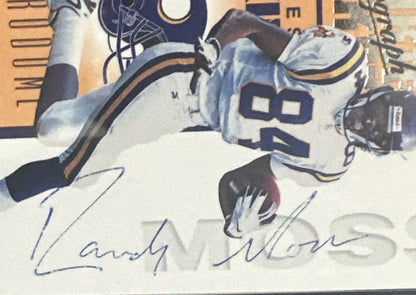 1998 Playoff Contenders Randy Moss ROOKIE RC #92 PSA 7 Auto RARE Vikings Hof