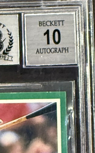 2001 Fleer Platinum Albert Pujols #435 Signed Bas 10 Mint Auto HOF Beckett
