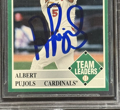 2001 Fleer Platinum Albert Pujols #435 Signed Bas 10 Mint Auto HOF Beckett