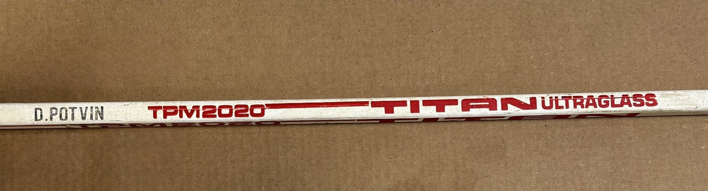 Denis Potvin Game Used TPM 2020 Titan Ultraglass Hockey Stick Islanders COA HOF