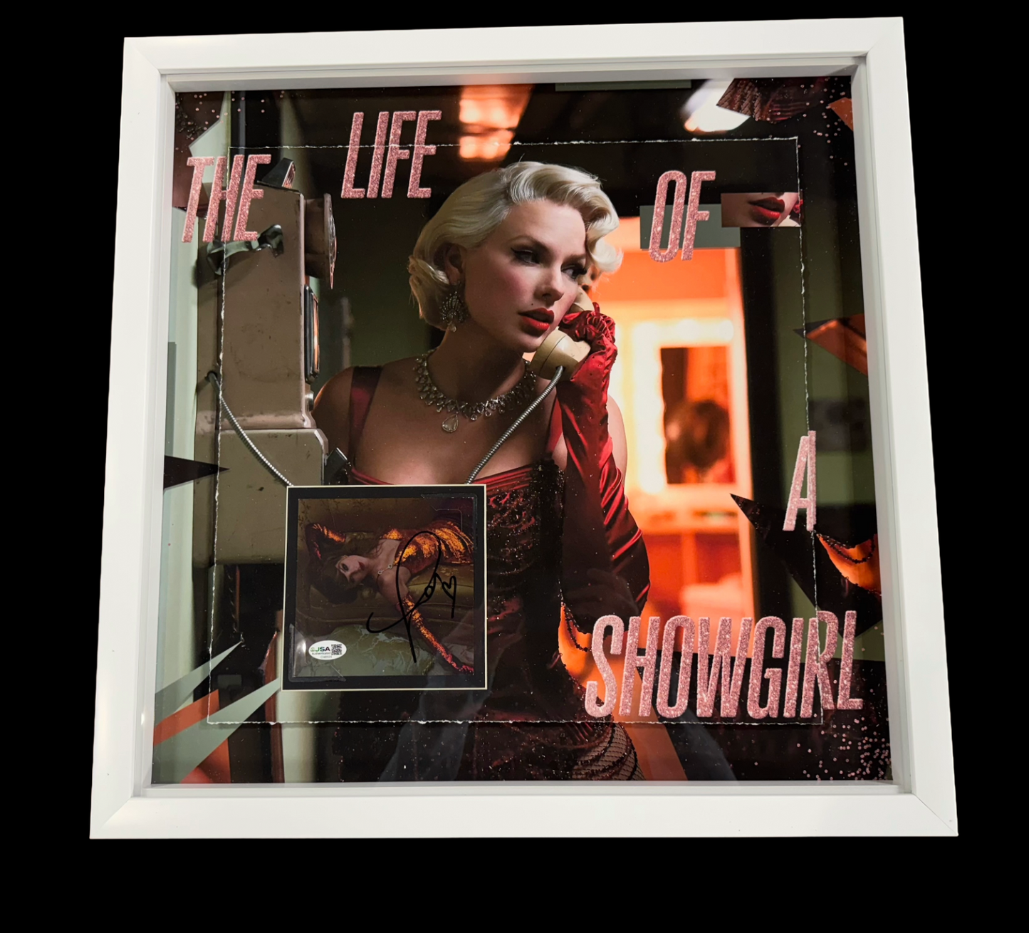 Taylor Swift Signed 3D Framed CD Photo Album The Life Of A Showgirl Auto JSA COA