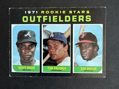 Dusty Baker Don Baylor RC SP 1971 Topps High #709 Rookie Vg - Ex Crease Free