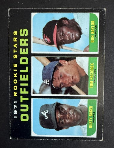 Dusty Baker Don Baylor RC SP 1971 Topps High #709 Rookie Vg - Ex Crease Free