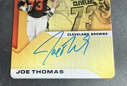 2019 Panini Elements Steel #SS-JT Joe Thomas Mint Auto /50 Cleveland Browns