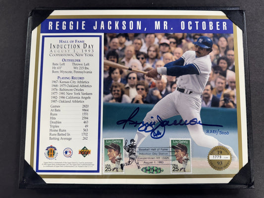 Reggie Jackson Signed 8x10 Yankees Photo Mr. October /5000 Auto Upper Deck COA