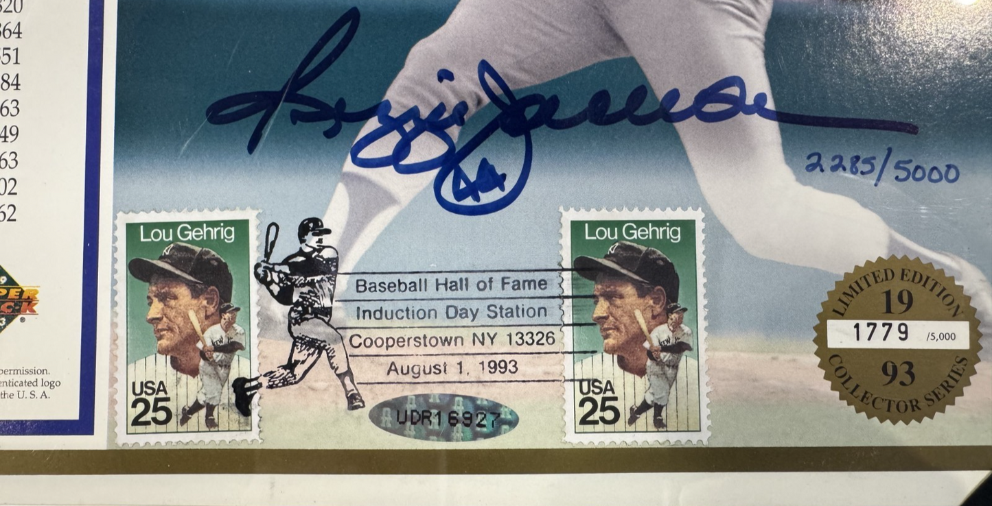 Reggie Jackson Signed 8x10 Yankees Photo Mr. October /5000 Auto Upper Deck COA