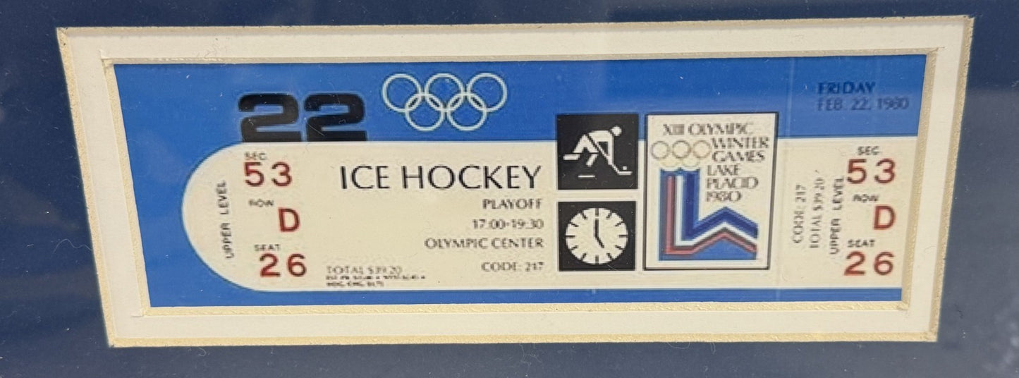 1980 USA Miracle Hockey Team Signed All 20 Auto Framed Jersey Suter Craig Psa