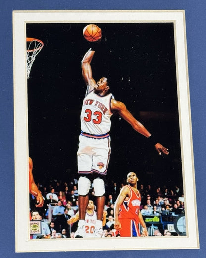 Patrick Ewing Signed Framed Knicks White Swingman Jersey HOF 08 Auto Steiner COA