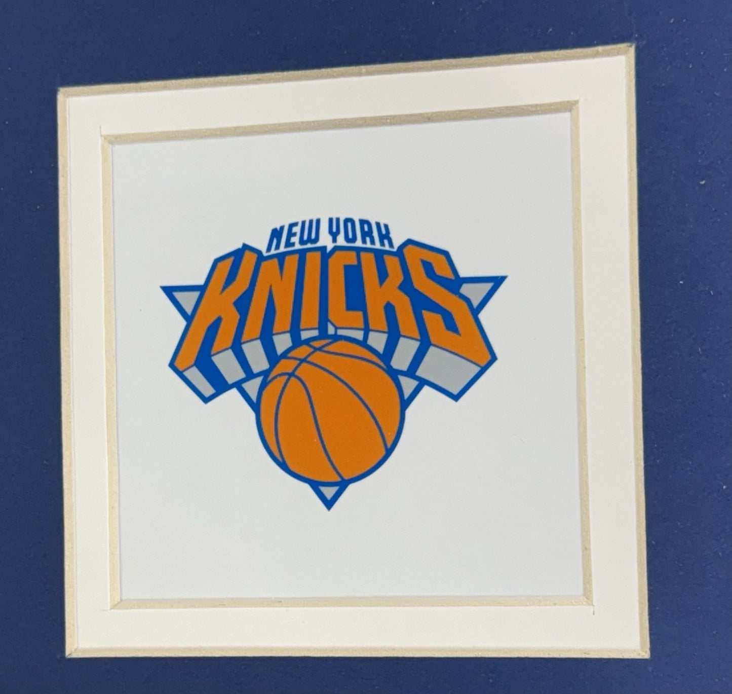 Patrick Ewing Signed Framed Knicks White Swingman Jersey HOF 08 Auto Steiner COA