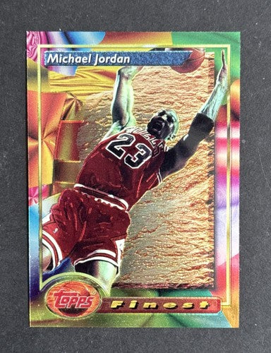 1993-94 Topps Finest Basketball MICHAEL JORDAN #1 Chicago Bulls 1st Finest Mint