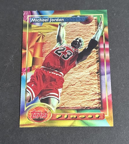 1993-94 Topps Finest Basketball MICHAEL JORDAN #1 Chicago Bulls 1st Finest Mint