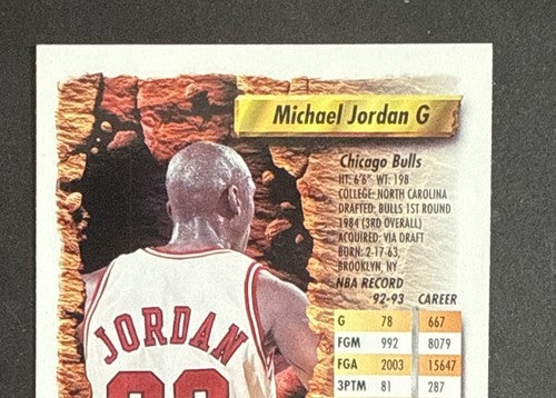 1993-94 Topps Finest Basketball MICHAEL JORDAN #1 Chicago Bulls 1st Finest Mint
