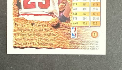 1993-94 Topps Finest Basketball MICHAEL JORDAN #1 Chicago Bulls 1st Finest Mint