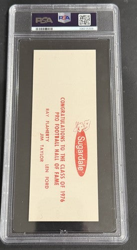 1976 Bill Belichick Pro Debut FULL TICKET 7/24/76 NFL Hall of Fame Game PSA 8