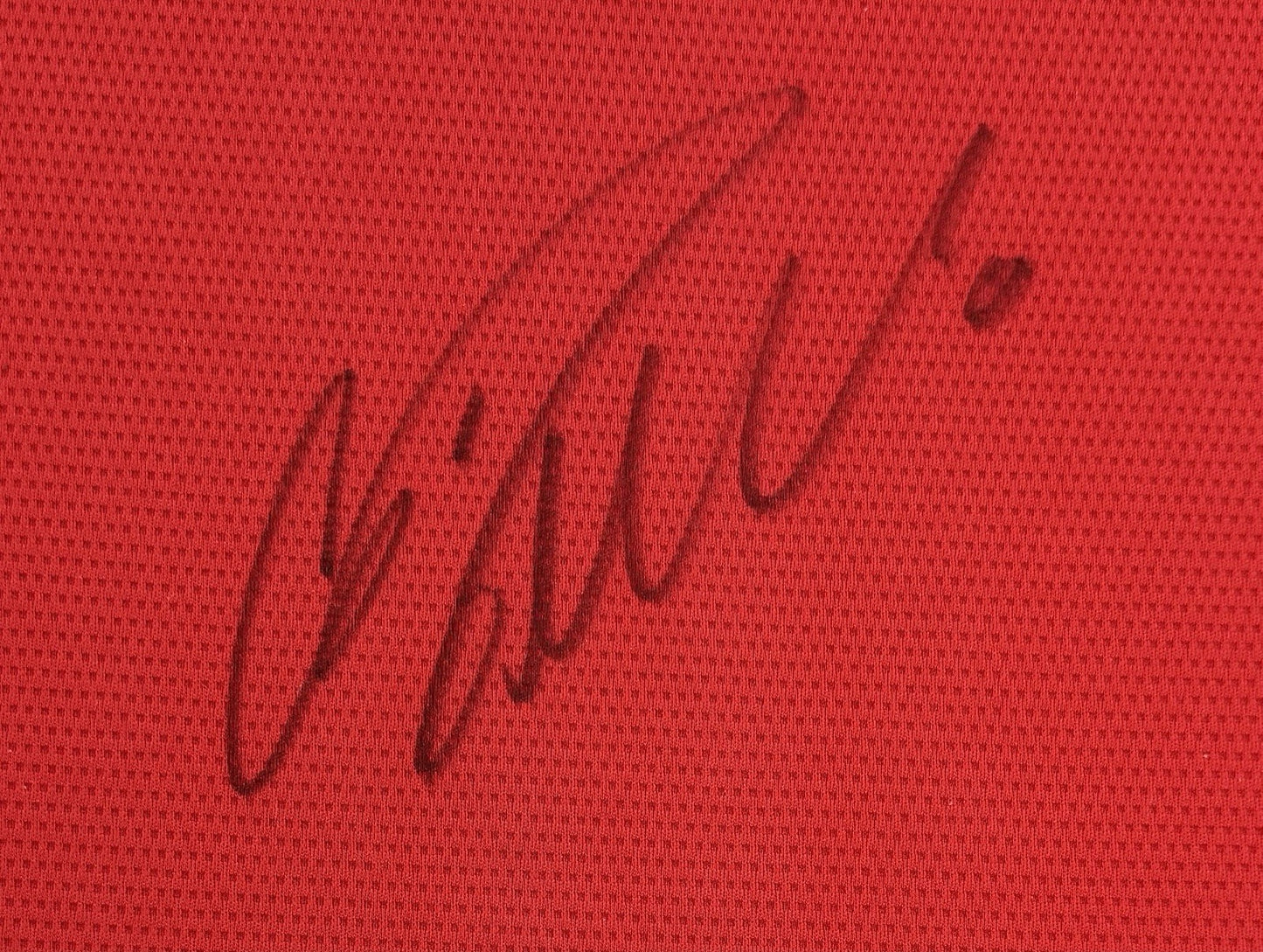 Cristiano Ronaldo #7 Signed Adidas Man United Jersey Framed Matted Auto BAS COA