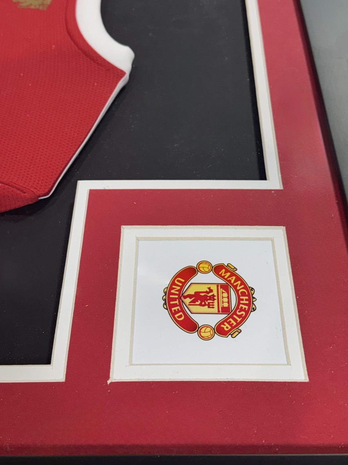 Cristiano Ronaldo #7 Signed Adidas Man United Jersey Framed Matted Auto BAS COA