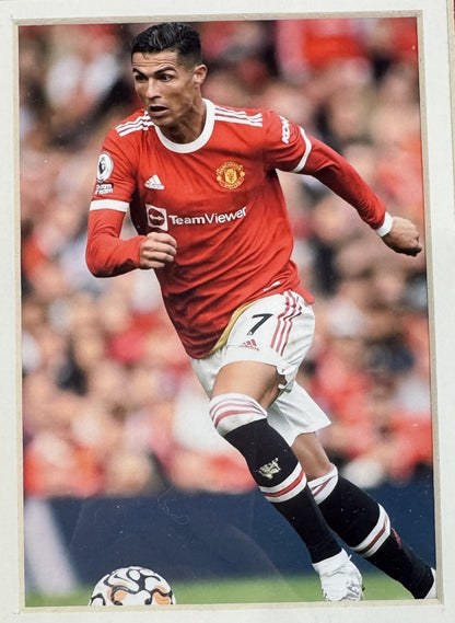 Cristiano Ronaldo #7 Signed Adidas Man United Jersey Framed Matted Auto BAS COA