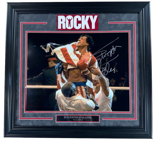 Sylvester Stallone Signed 16x20 Framed Matted Photo Rocky 4 Victory Auto ASI COA
