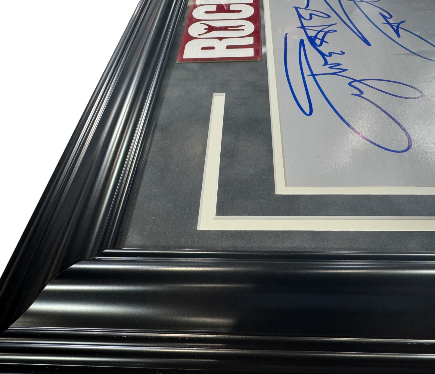 Sylvester Stallone Signed Photo 16x20 Museum Stairs Framed Matted Auto ASI COA