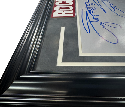Sylvester Stallone Signed Photo 16x20 Museum Stairs Framed Matted Auto ASI COA