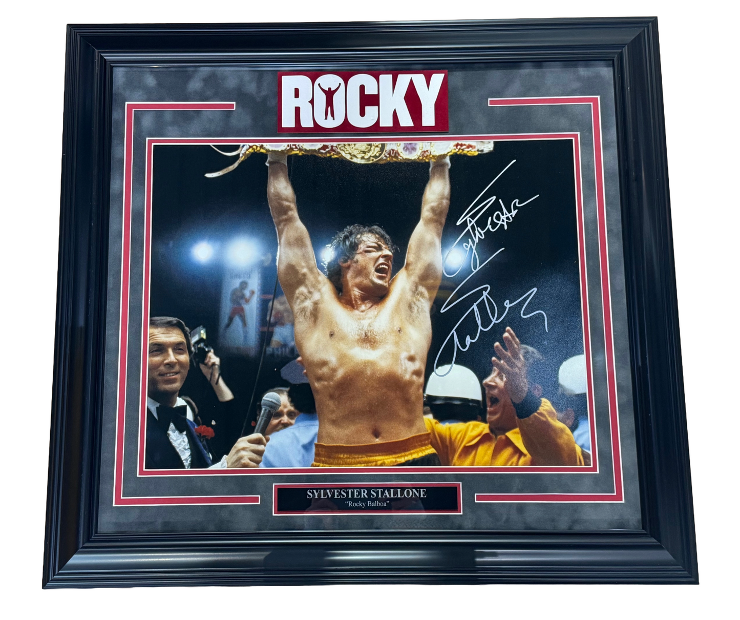 Sylvester Stallone Signed Rocky 16x20 Framed Photo Celebration Auto ASI COA