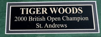 Tiger Woods Signed 20x24 2000 British Open St Andrews Framed Photo In Suede UDA