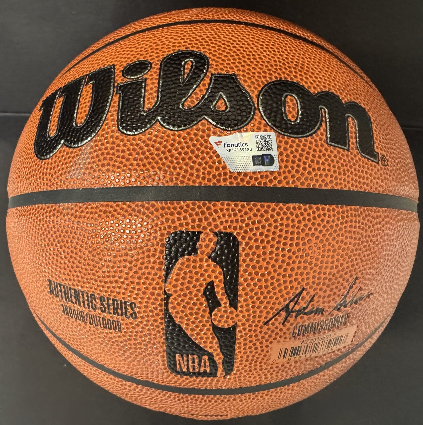 Victor Wembanyama Signed Wilson I/O Basketball Spurs ROYrookie Auto Fanatics COA