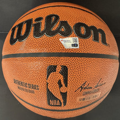 Victor Wembanyama Signed Wilson I/O Basketball Spurs ROYrookie Auto Fanatics COA