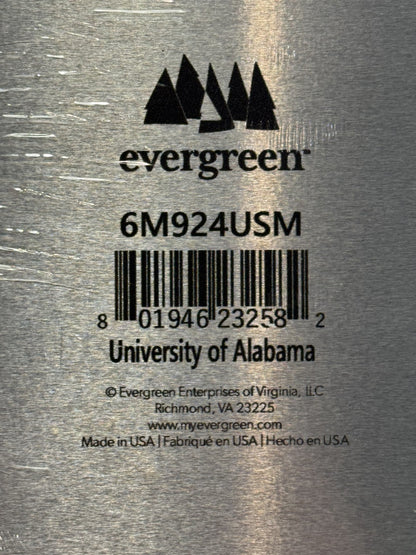 University of Alabama 12x16 Evergreen Metal Sign Sealed Licensed Made in USA