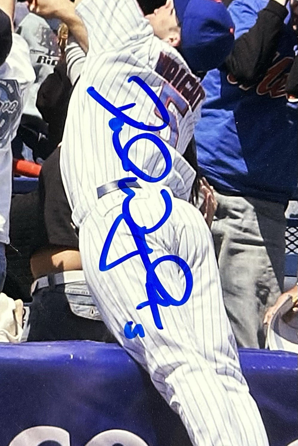 David Wright Signed 11x14 Framed Diving Catch Photo New York Mets Auto BAS COA