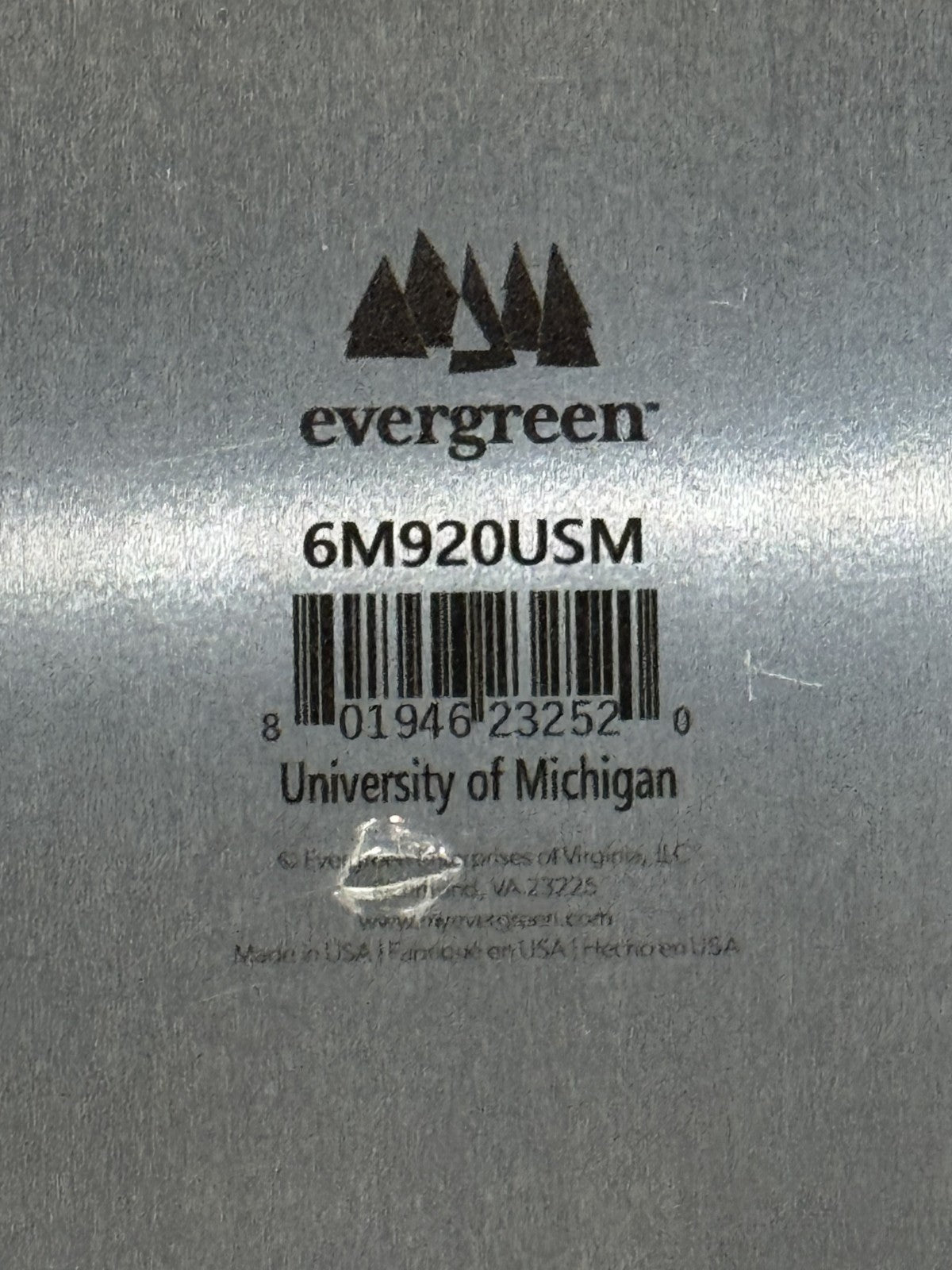University Of Michigan 12x16 Evergreen Metal Sign Sealed Licensed Made in USA