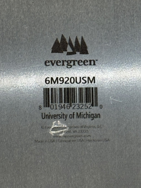 University Of Michigan 12x16 Evergreen Metal Sign Sealed Licensed Made in USA