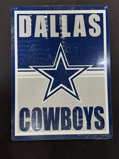 Dallas Cowboys 12x16 Evergreen Metal Sign Sealed NFL Licensed Made in USA
