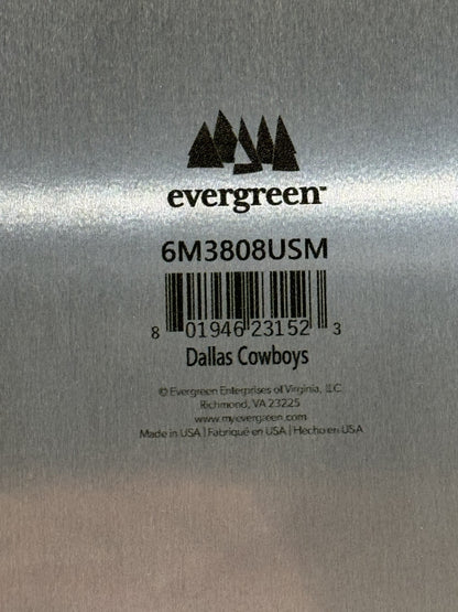 Dallas Cowboys 12x16 Evergreen Metal Sign Sealed NFL Licensed Made in USA