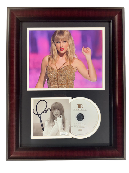 Taylor Swift Signed Framed 16x20 CD Photo Album The Manuscript Auto JSA COA