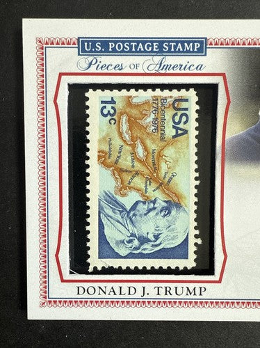Decision 2024 Donald Trump Pieces of America Foil Stamp & U.S Quarter MAGA Mint