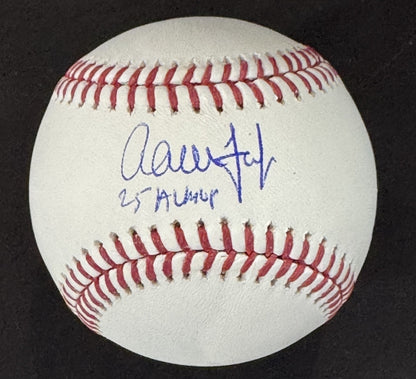 Aaron Judge NY Yankees Signed Official MLB Baseball 25 AL MVP Auto Fanatics COA