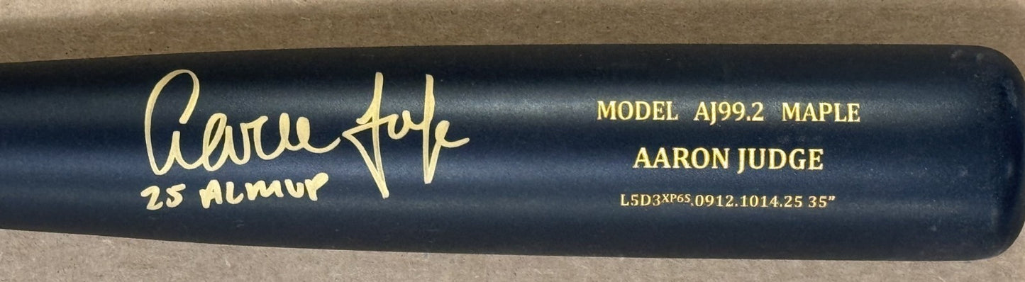 Aaron Judge Yankees Signed Chandler Game Model Bat  25 AL MVP Auto Fanatics COA