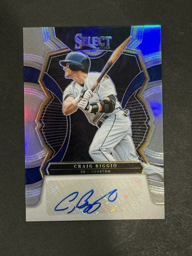 Craig Biggio 2023 Select Signatures Refractor Auto S-CB Houston Astros /49 HOF