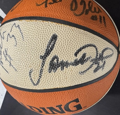 LA Sparks 2001 Team Signed Champion WNBA Basketball Lisa Leslie Auto W/Photo Coa