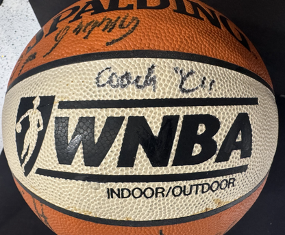 LA Sparks 2001 Team Signed Champion WNBA Basketball Lisa Leslie Auto W/Photo Coa
