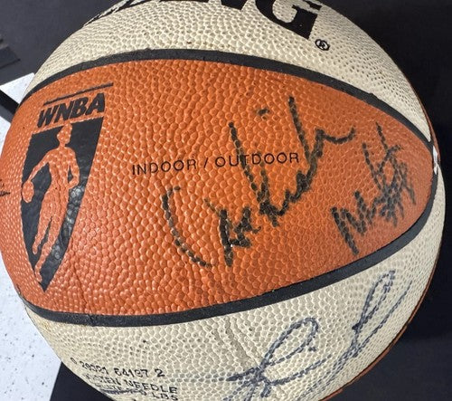 LA Sparks 2001 Team Signed Champion WNBA Basketball Lisa Leslie Auto W/Photo Coa