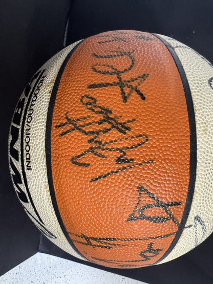 LA Sparks 2001 Team Signed Champion WNBA Basketball Lisa Leslie Auto W/Photo Coa