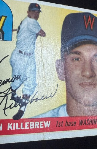 1955 Topps #124 Harmon Killebrew RC VG+ Washington Senators HOF Twins Rookie