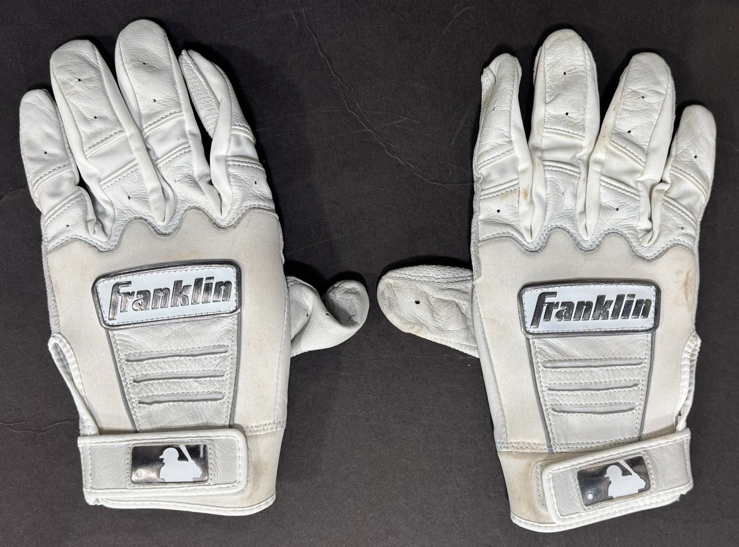 Ben Rice Signed Franklin Game Used Batting Gloves Grand Slam Yankees Auto CX COA