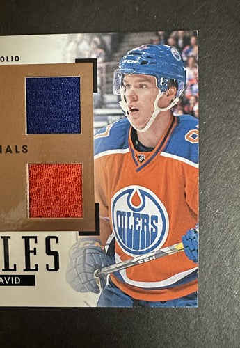 2015-16 Connor McDavid Rookie Upper Deck Portfolio Profiles 6 Jersey Patch Rc